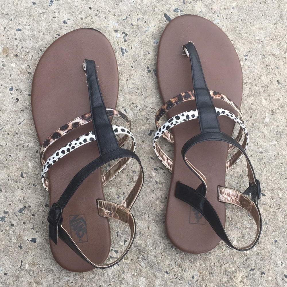 Vans Animal Print Sandals
